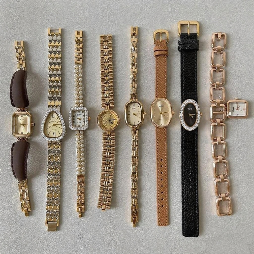 Niche Luxury · Retro Roman Pattern Gilt Time High-end Wristwatch